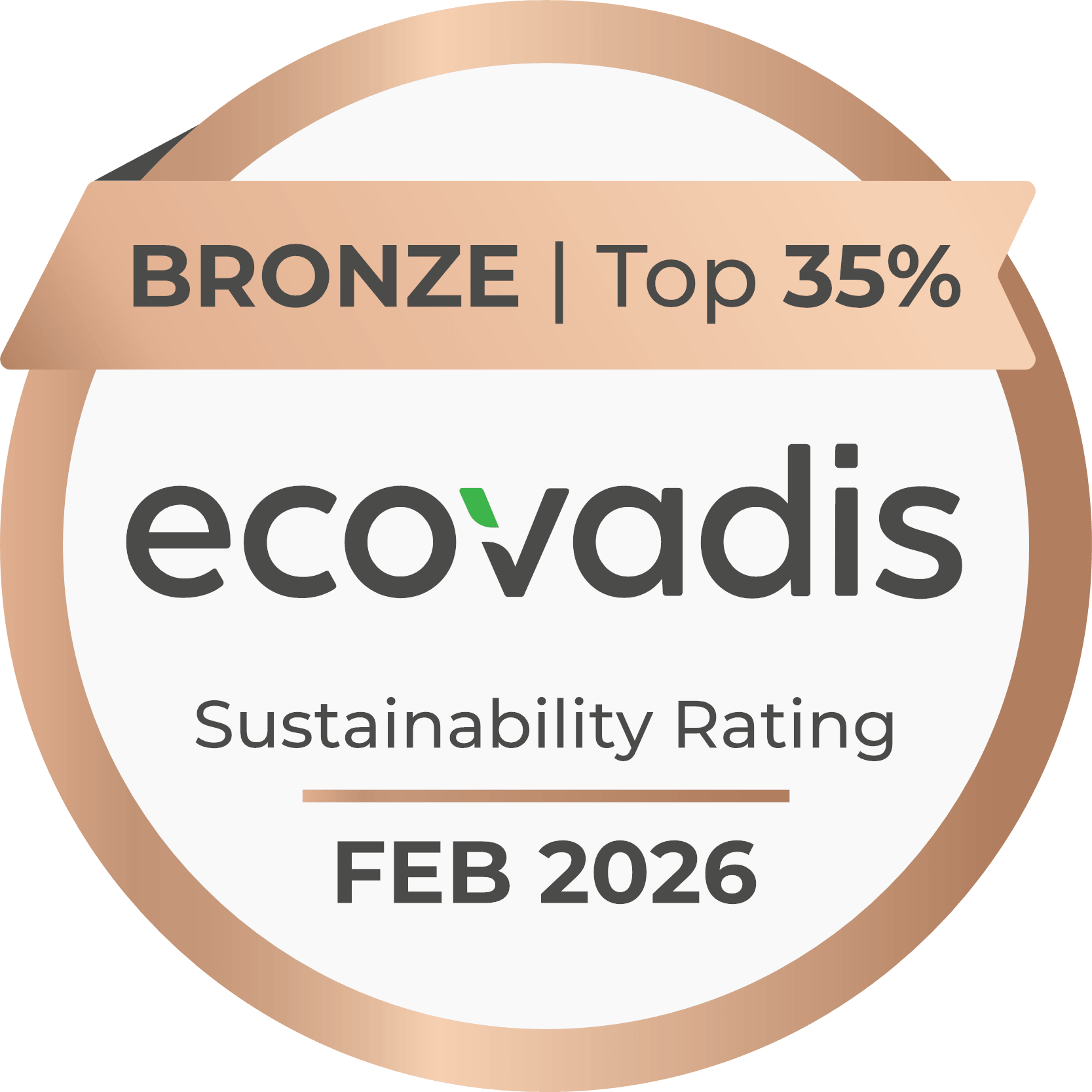 Bronze February 2026 EcoVadis Badge